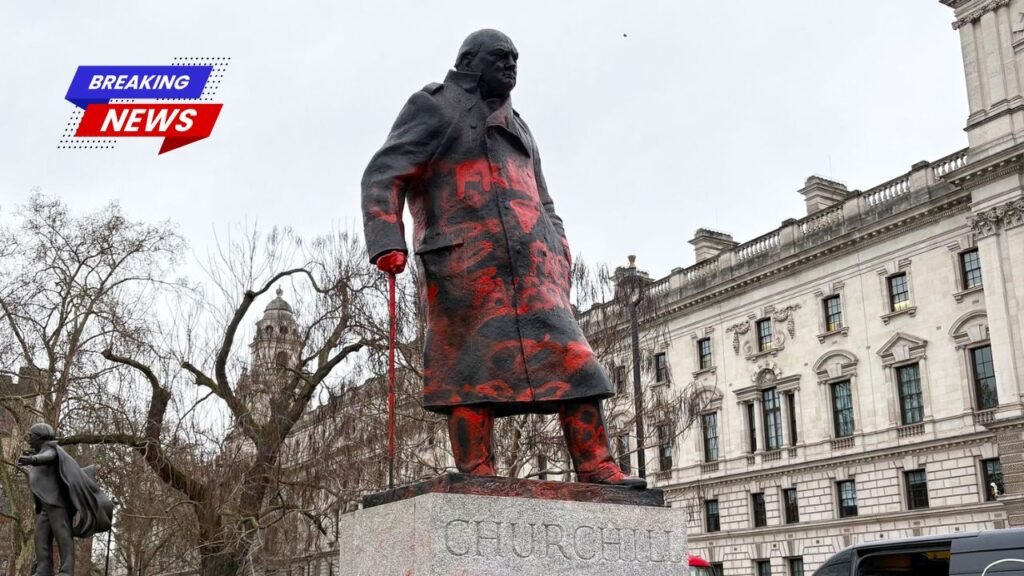 Individual Charged After Graffiti Found on Sir Winston Churchill Statue in Parliament Square